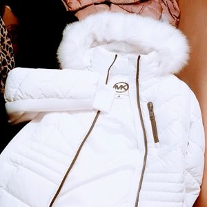 White medium Micheal Kors winter coat